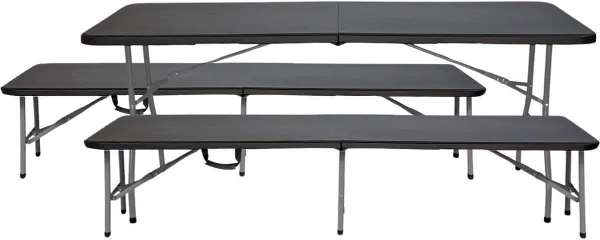 klaptafel met banken picknickset buiten dineren opvouwbaar