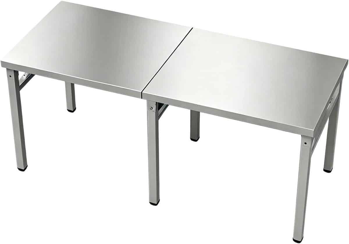 klaptafel roestvrijstaal werktafel keuken voedselbereiding ruim werkblad