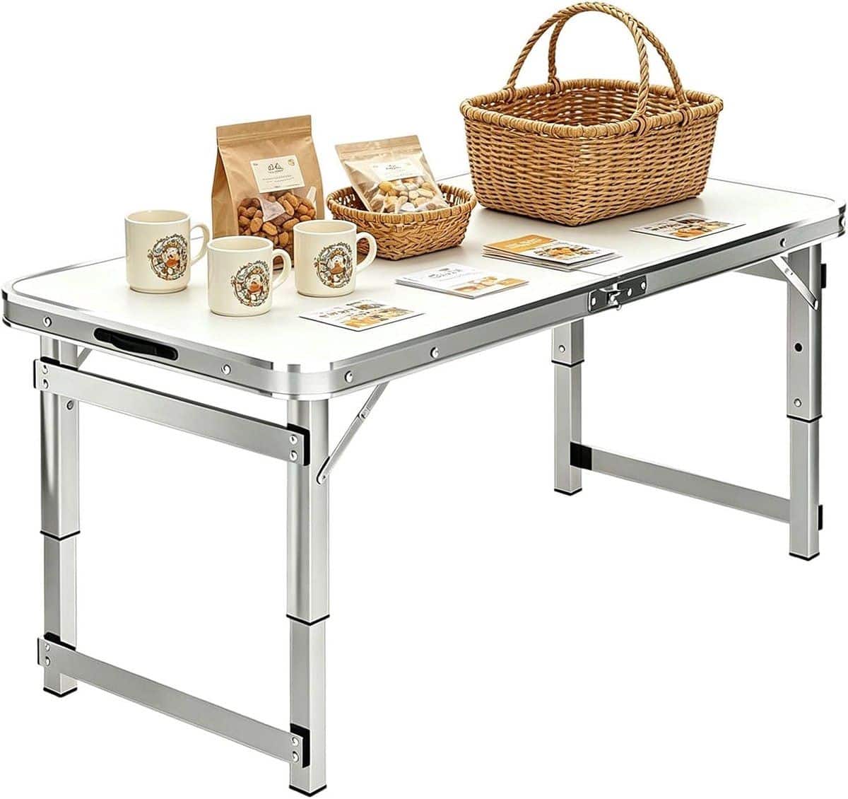 opklapbare aluminium tafel werktafel klaptafel voorbereiden koken