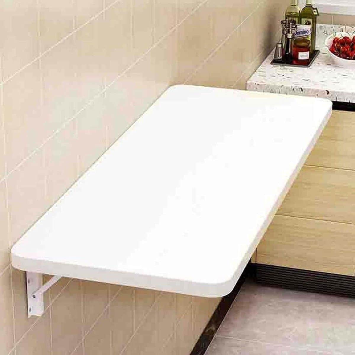 opvouwbare bijzettafel wandtafel klaptafel ruimtebesparend werken met