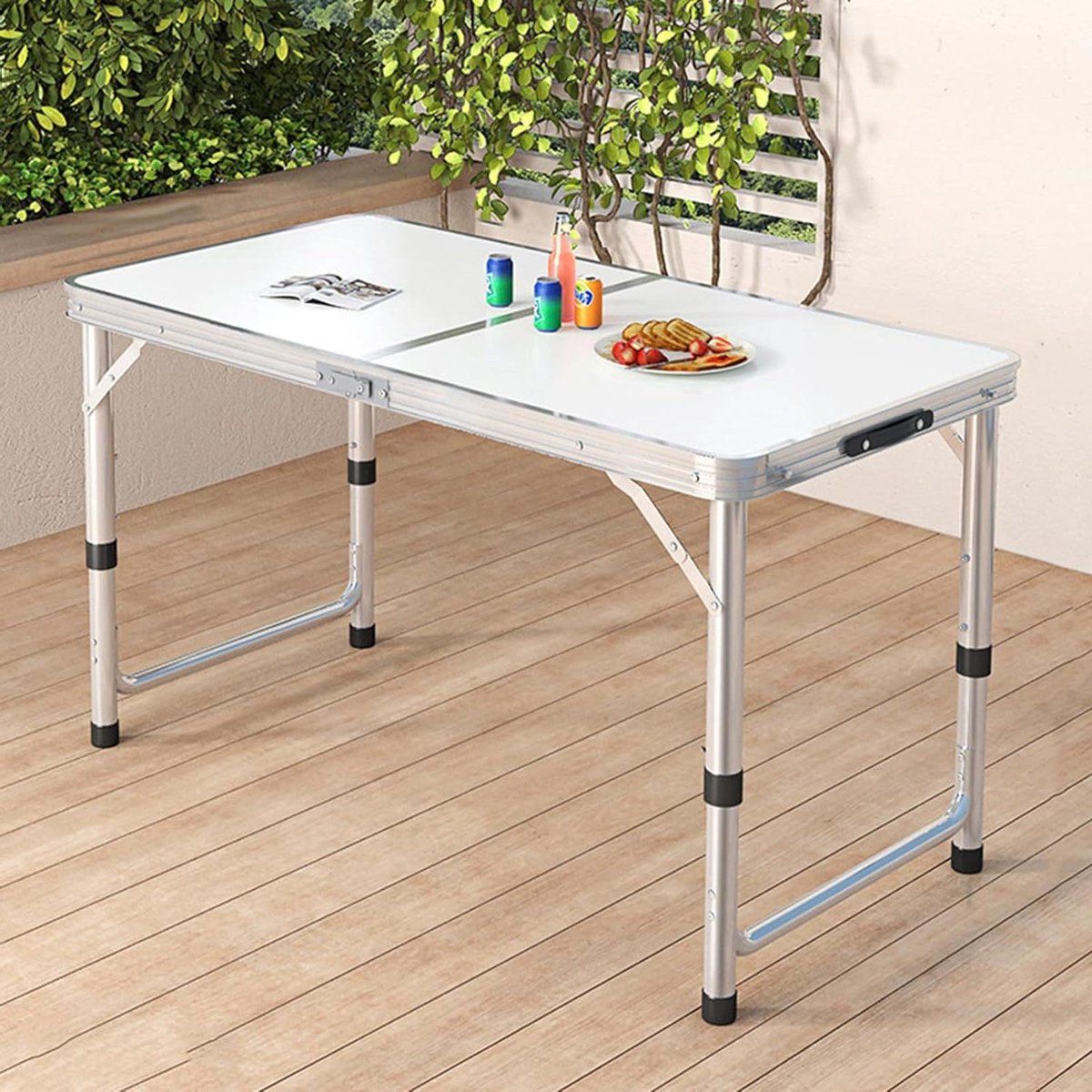 opvouwbare kampeertafel klaptafel buiten picknicken en kamperen