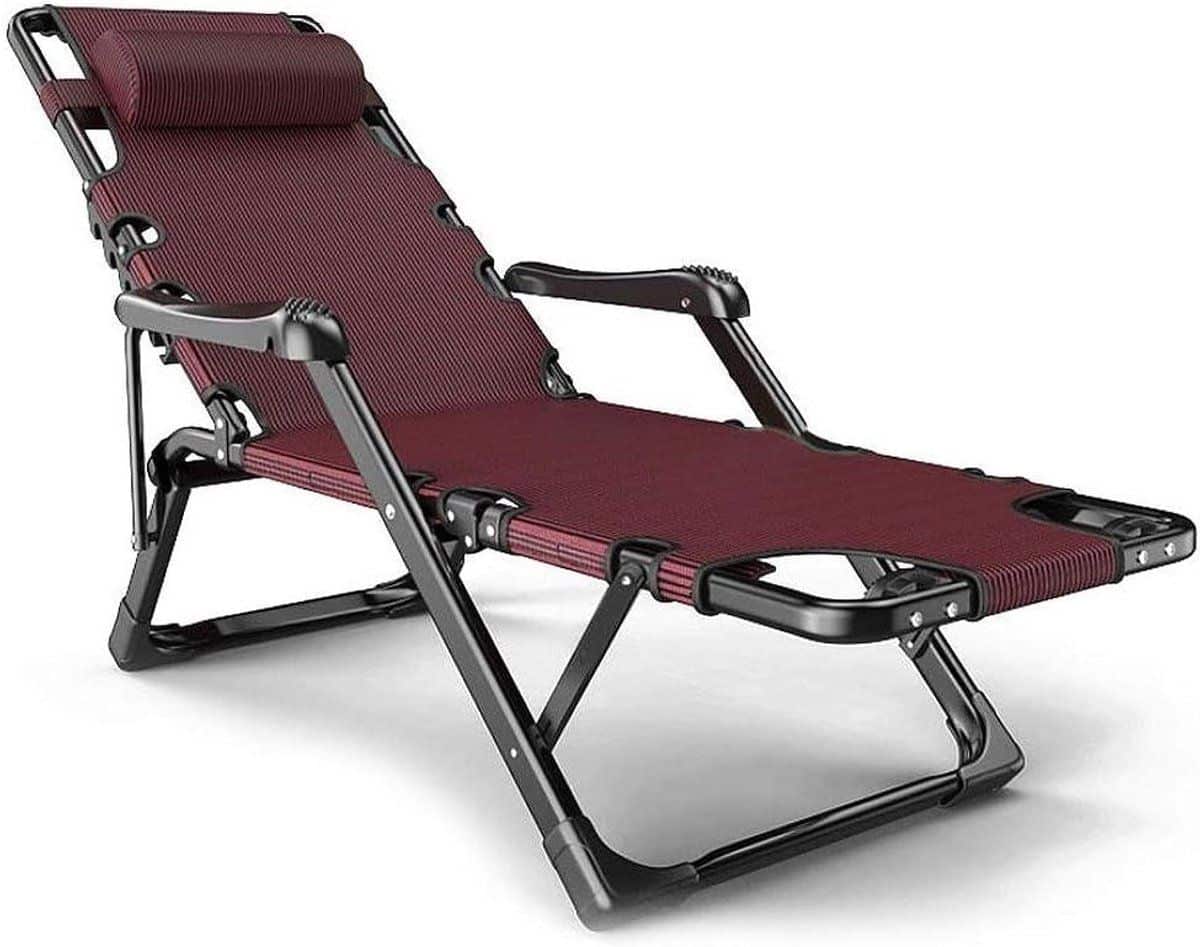 opvouwbare ligstoel fauteuil ligbed buiten ontspannen verstelbare