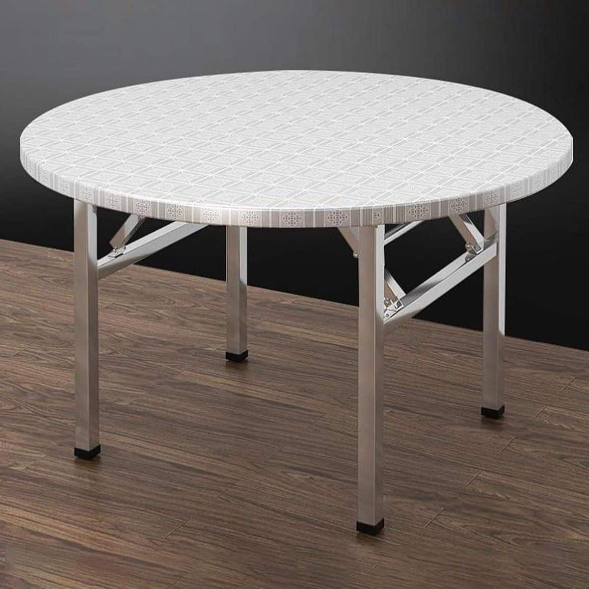 opvouwbare ronde tafel klaptafel rvs buiten eten
