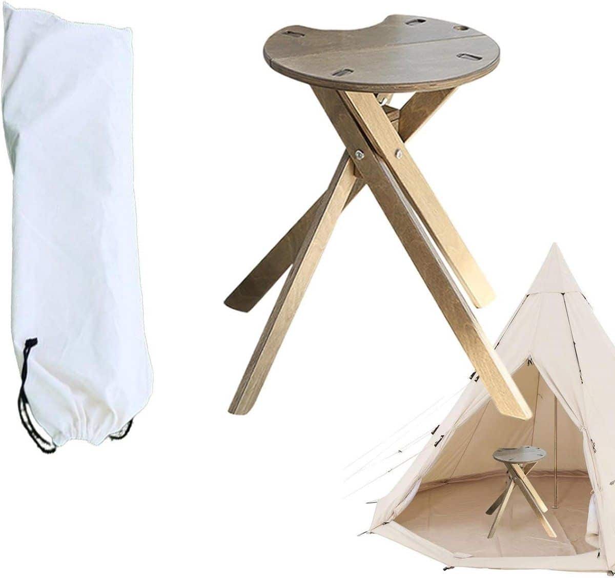 opvouwbare ronde tafel kleine klaptafel kamperen en picknicken