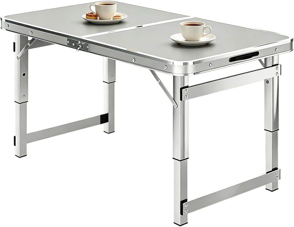 opvouwbare tafel klaptafel kampeertafel buiten koken verstelbare