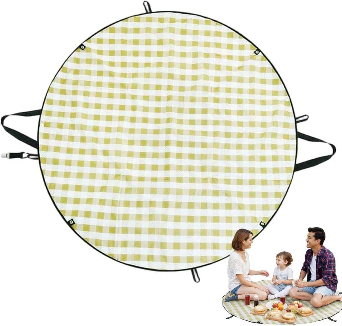 picknickkleed | 124 cm opvouwbaar zandafstotend vloerkleed | transformeerbare buitendeken