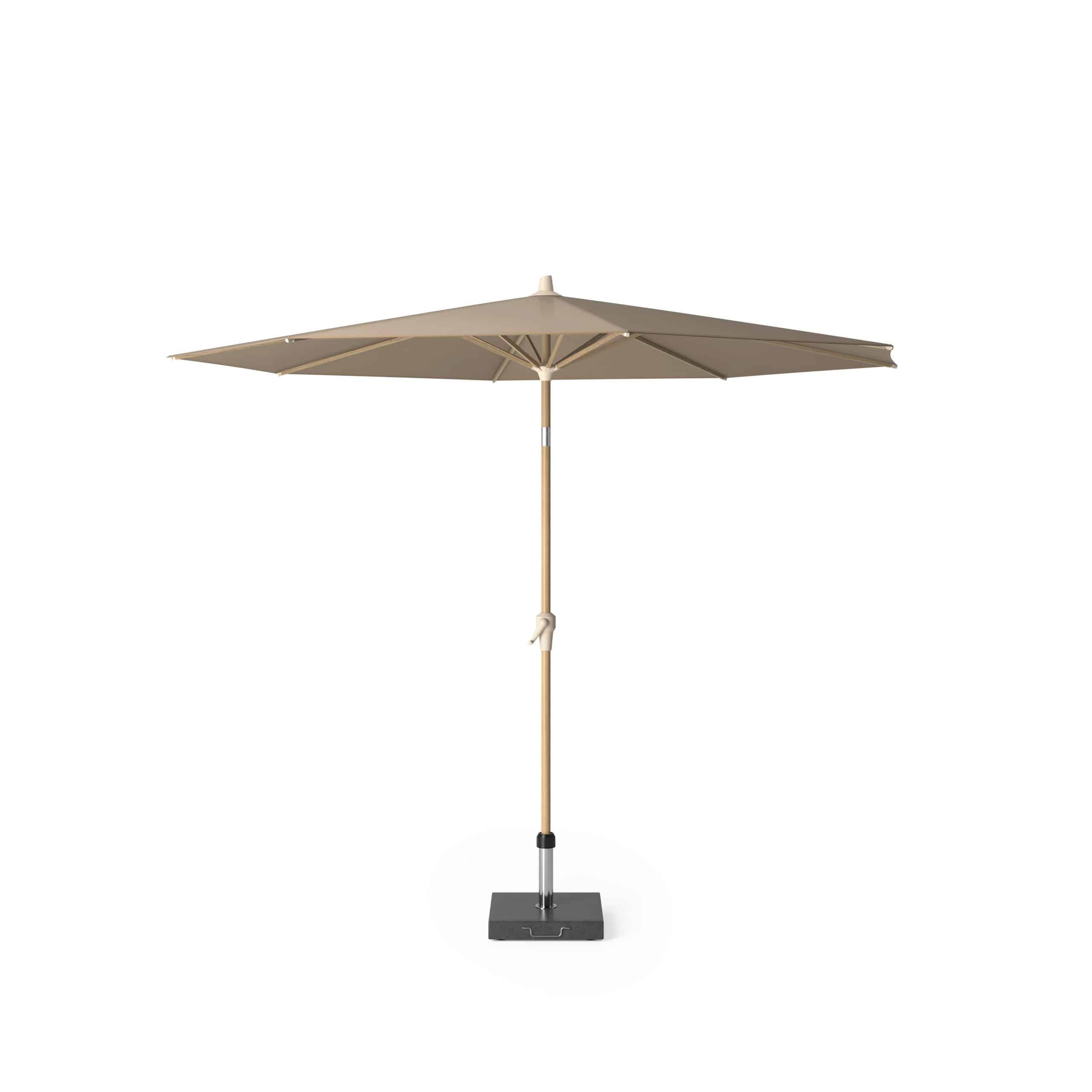 platinum riva parasol 300 cm teak taupe