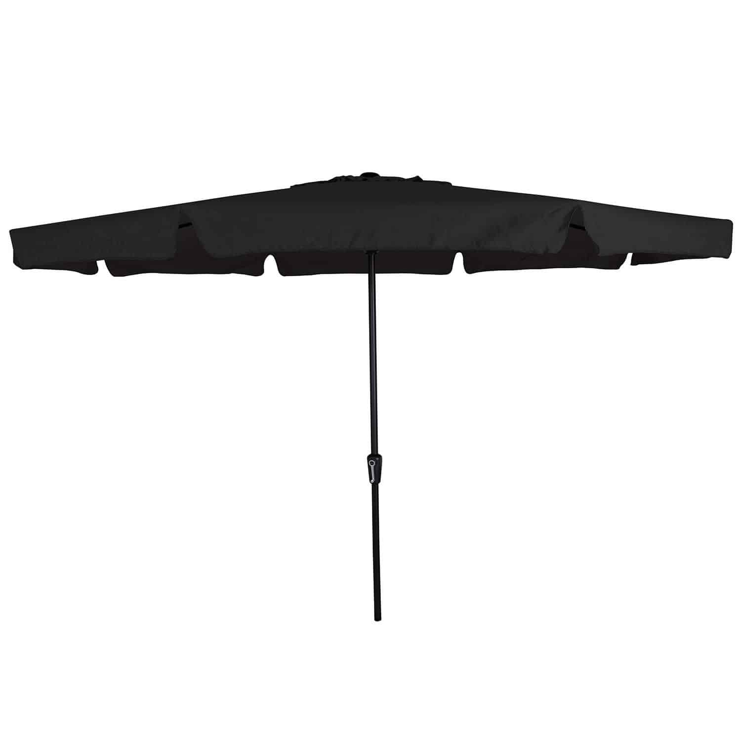 rhodos stokparasol Ø350cm | zwart
