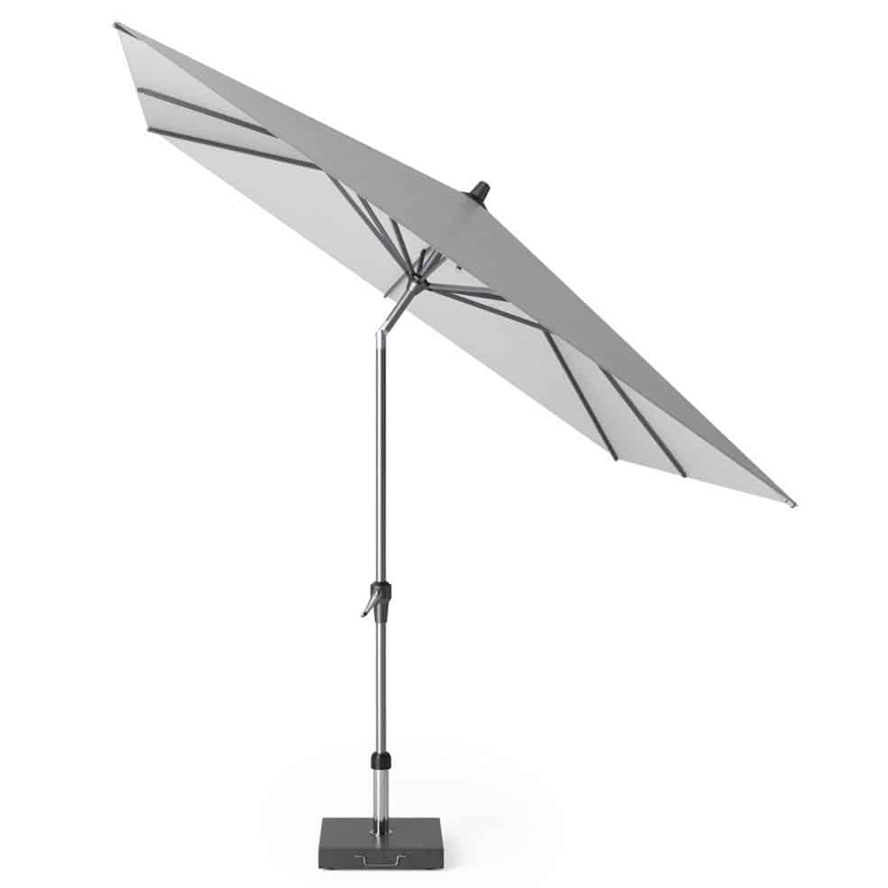 riva parasol 250×250 cm lichtgrijs met kniksysteem