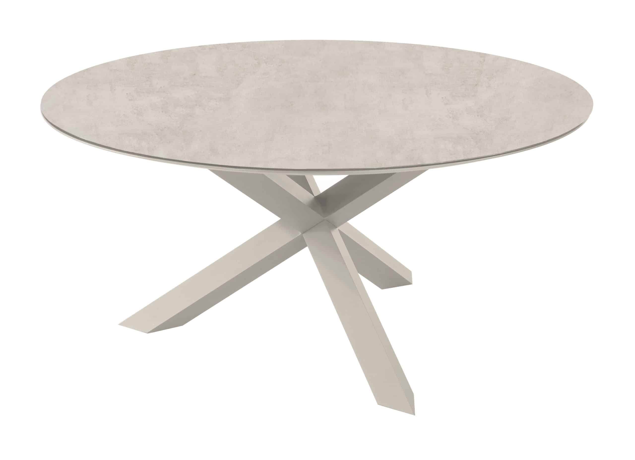 rotonda tuintafel 120 cm rond latte light