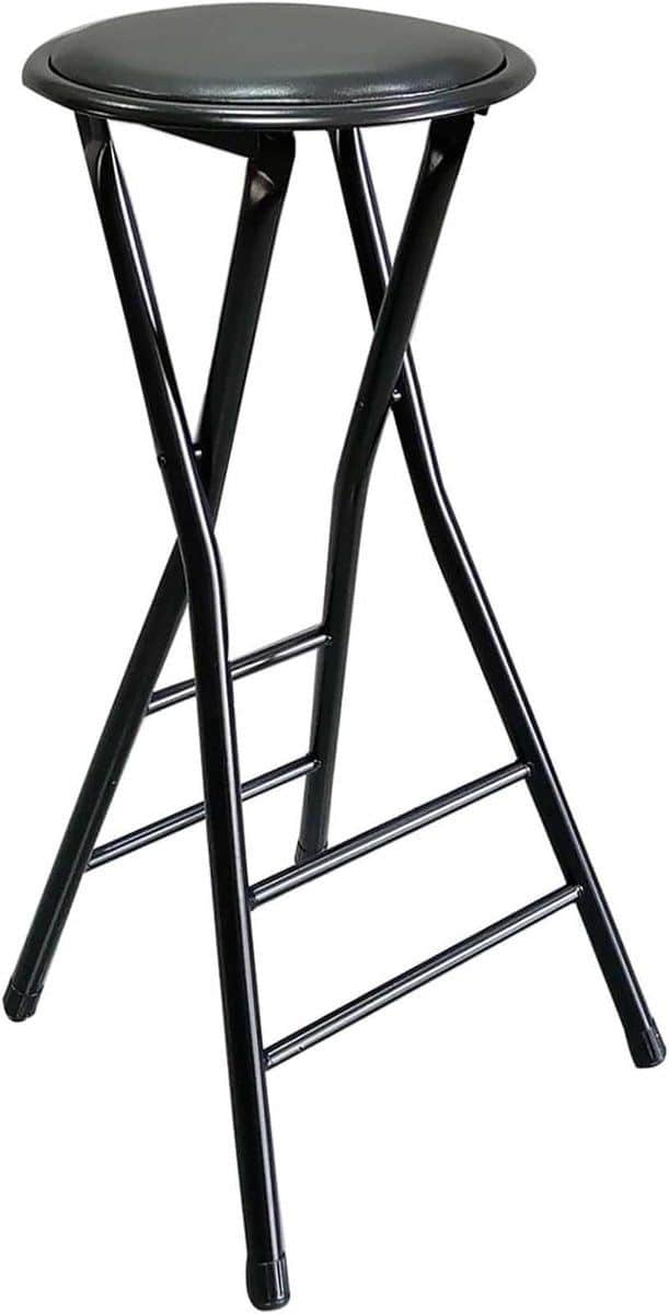 rugloze klapstoel hoge barkruk extra zitplaatsen compact