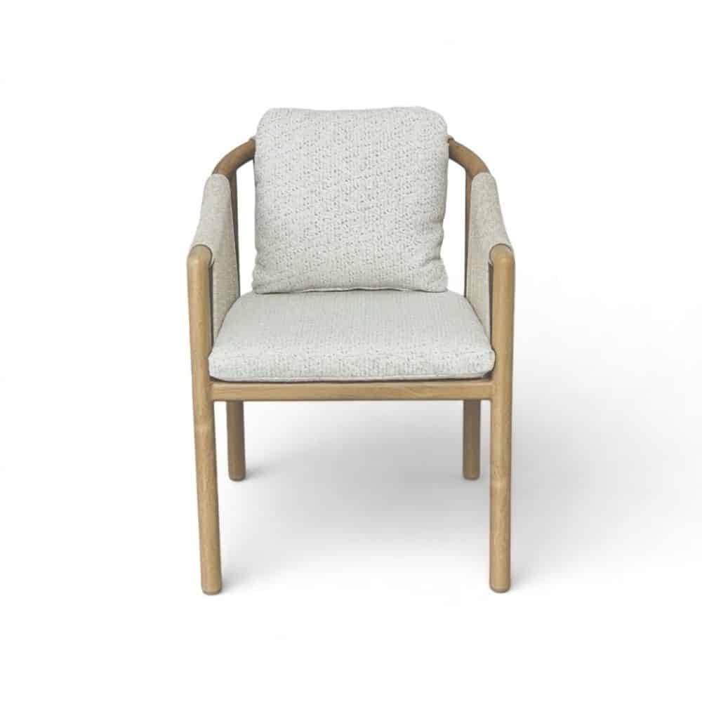 sora dining tuinstoel | touw + aluminium | beige