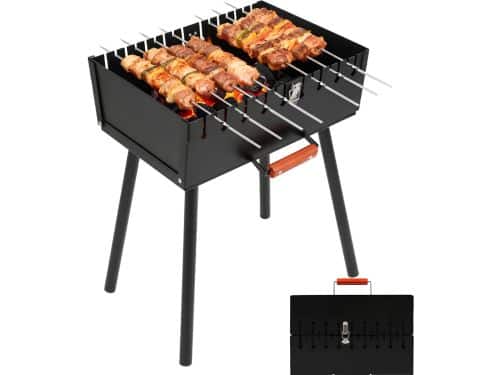 SP® BBQ Houtskool - 2 Hoogte-instellingen - Draagbare Houtskoolgrill