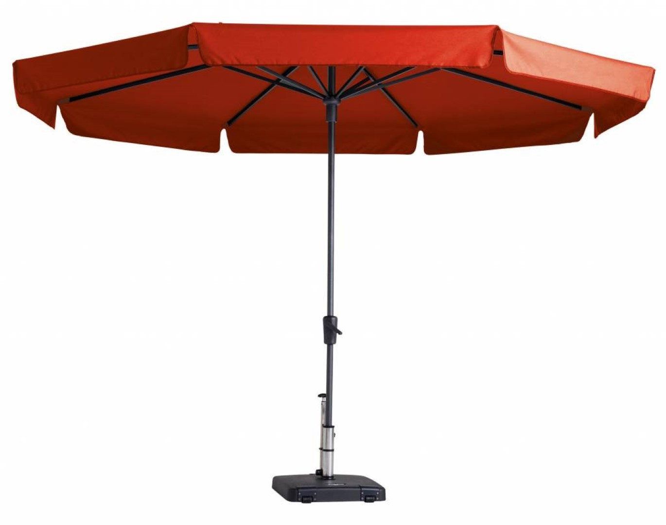stokparasol syros dia. 350 cm brick red zonwering madison madison