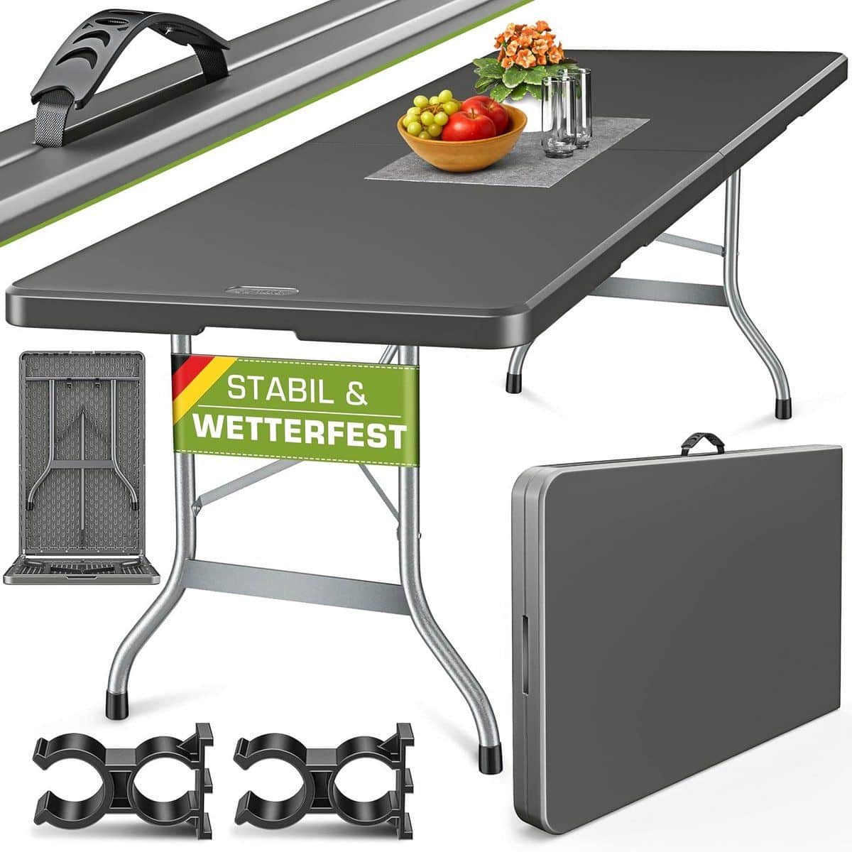 tuintafel inklapbaar klaptafel kunststof feesten en evenementen