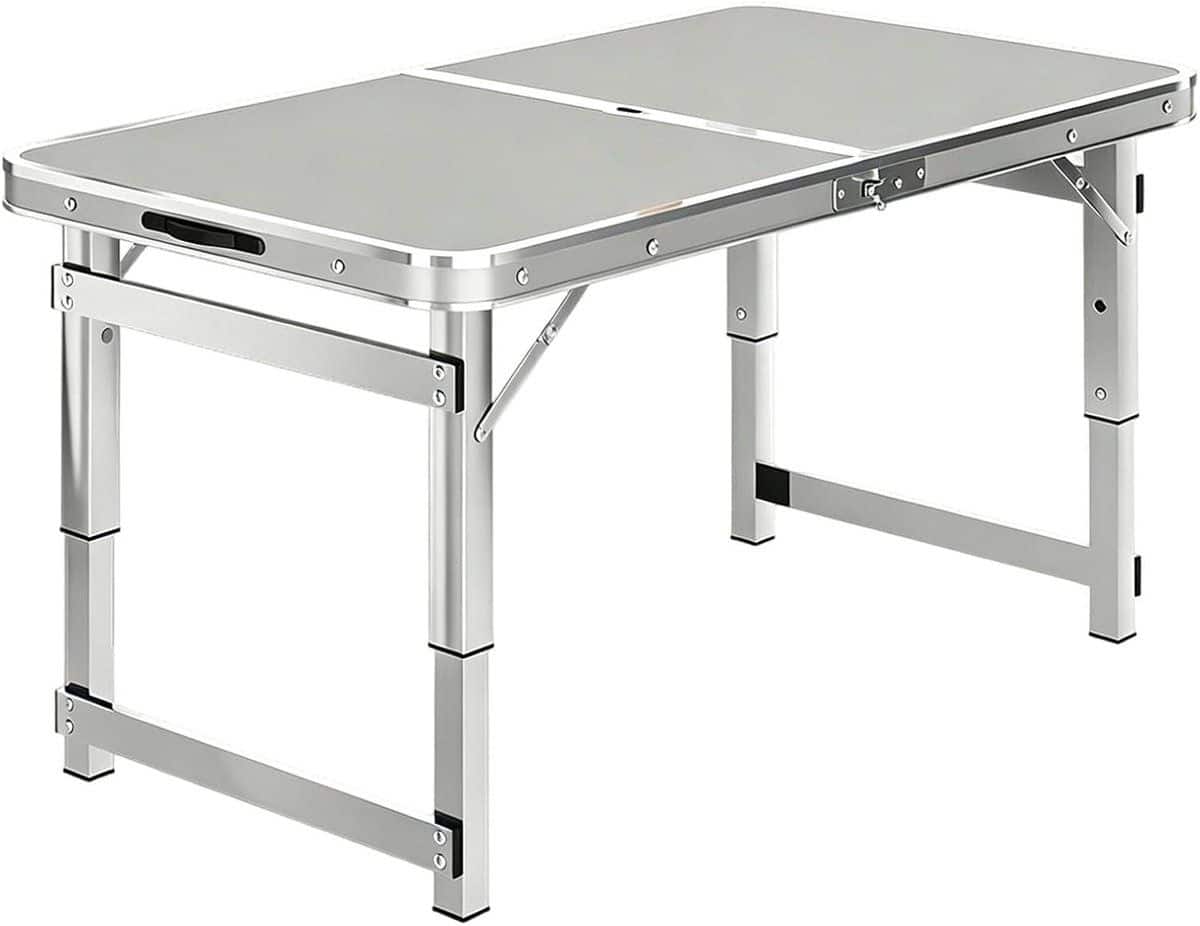 vouwtafel aluminium klaptafel werkbank voorbereiding eten inklapbaar