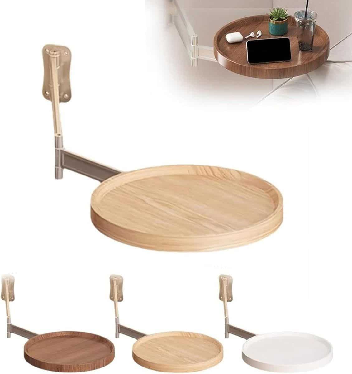 wandtafel rond klaptafel zwevend ruimte besparen draaibaar