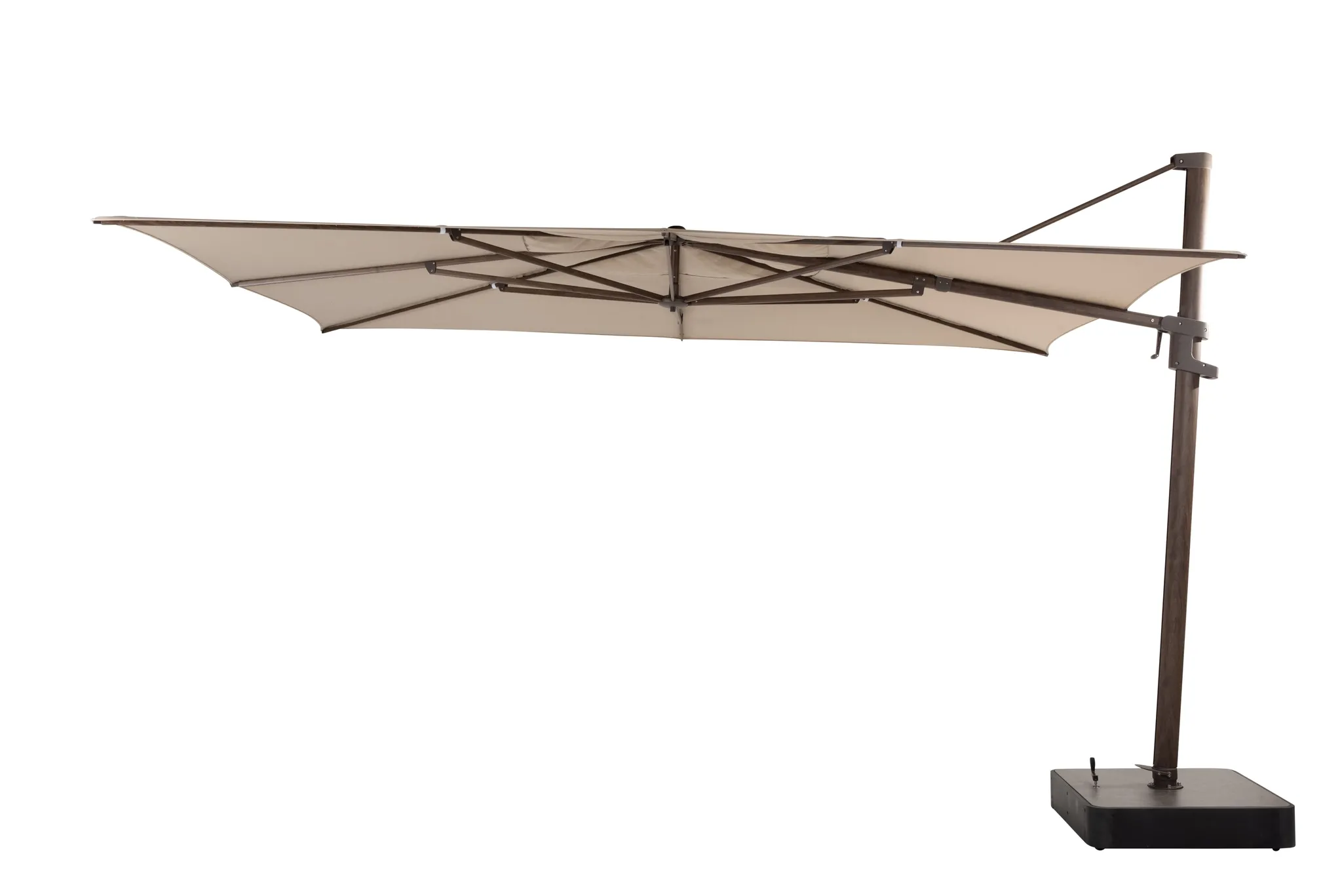 zweefparasol finca 400 300 cm wenge frame beach 4so parasol bruin 4 seasons outdoor