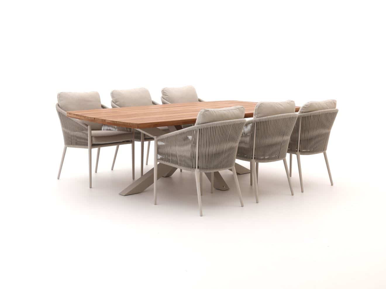 + 15% kassakorting | bellagio mineo/induno deens ovaal 240cm dining tuinset 7 delig laagste prijsgarantie!