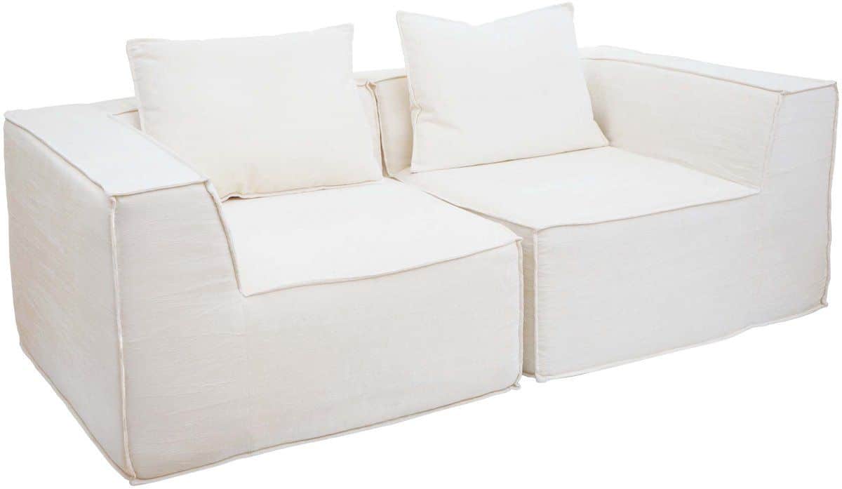 2 zitsbank/accessoires voor bank mcw o54, bank 2 zits loungebank, modulair stof/textiel (300