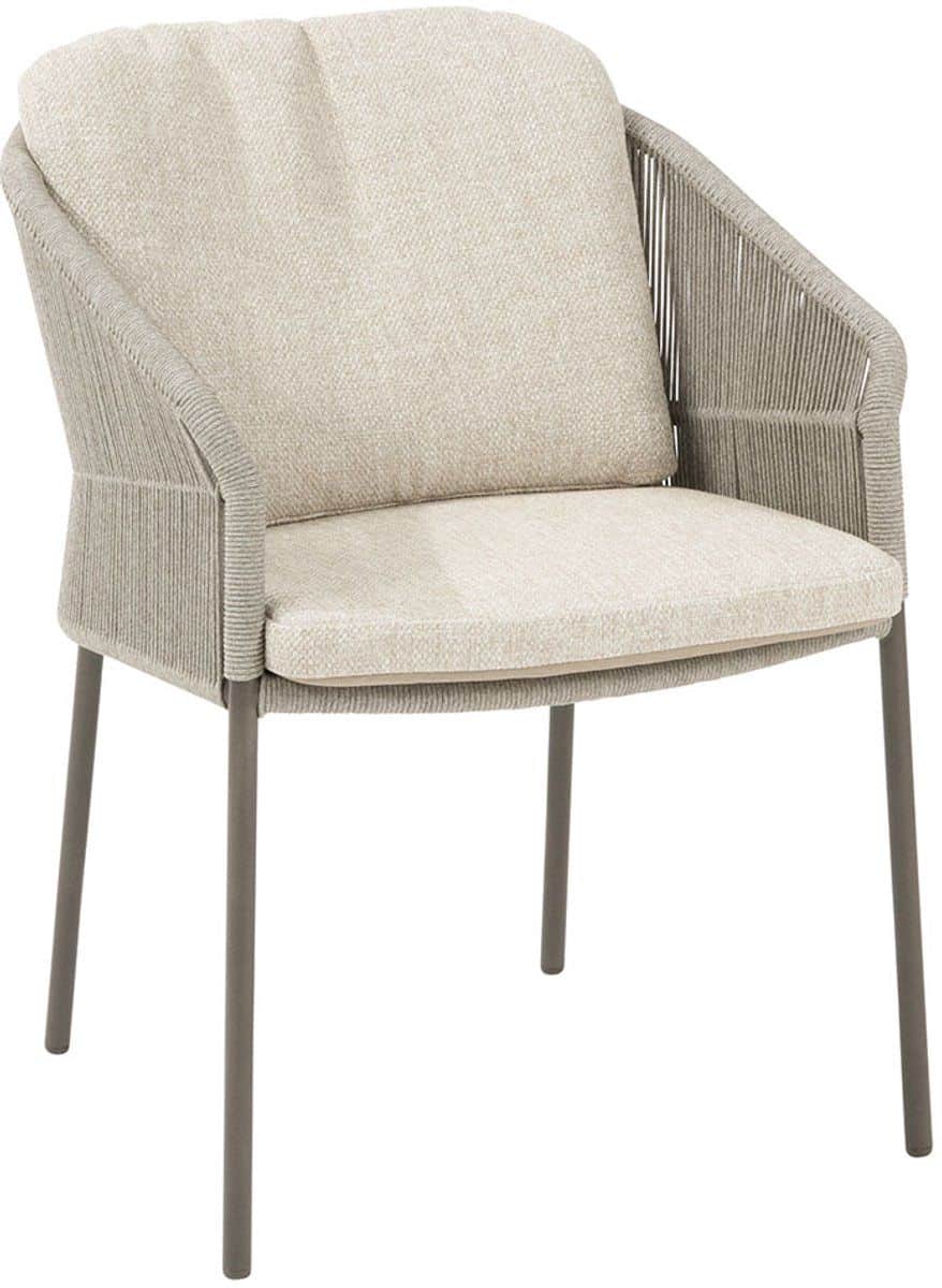 4 seasons florence dining chair terre with 2 cushions