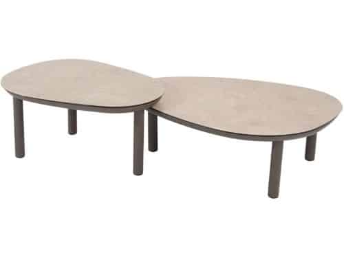 4 Seasons Monroe loungetafels Ø65xH32 cm en Ø80xH27 cm