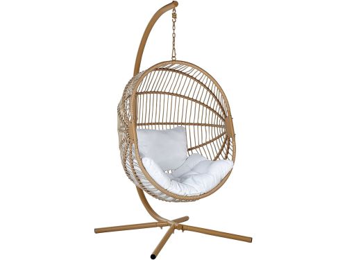 ACRI - Hangstoel - Beige - PE rotan