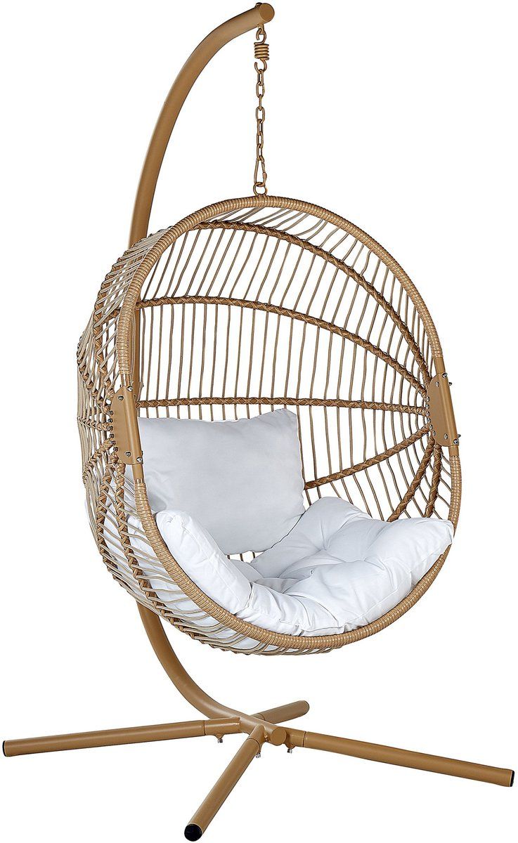 acri hangstoel beige pe rotan