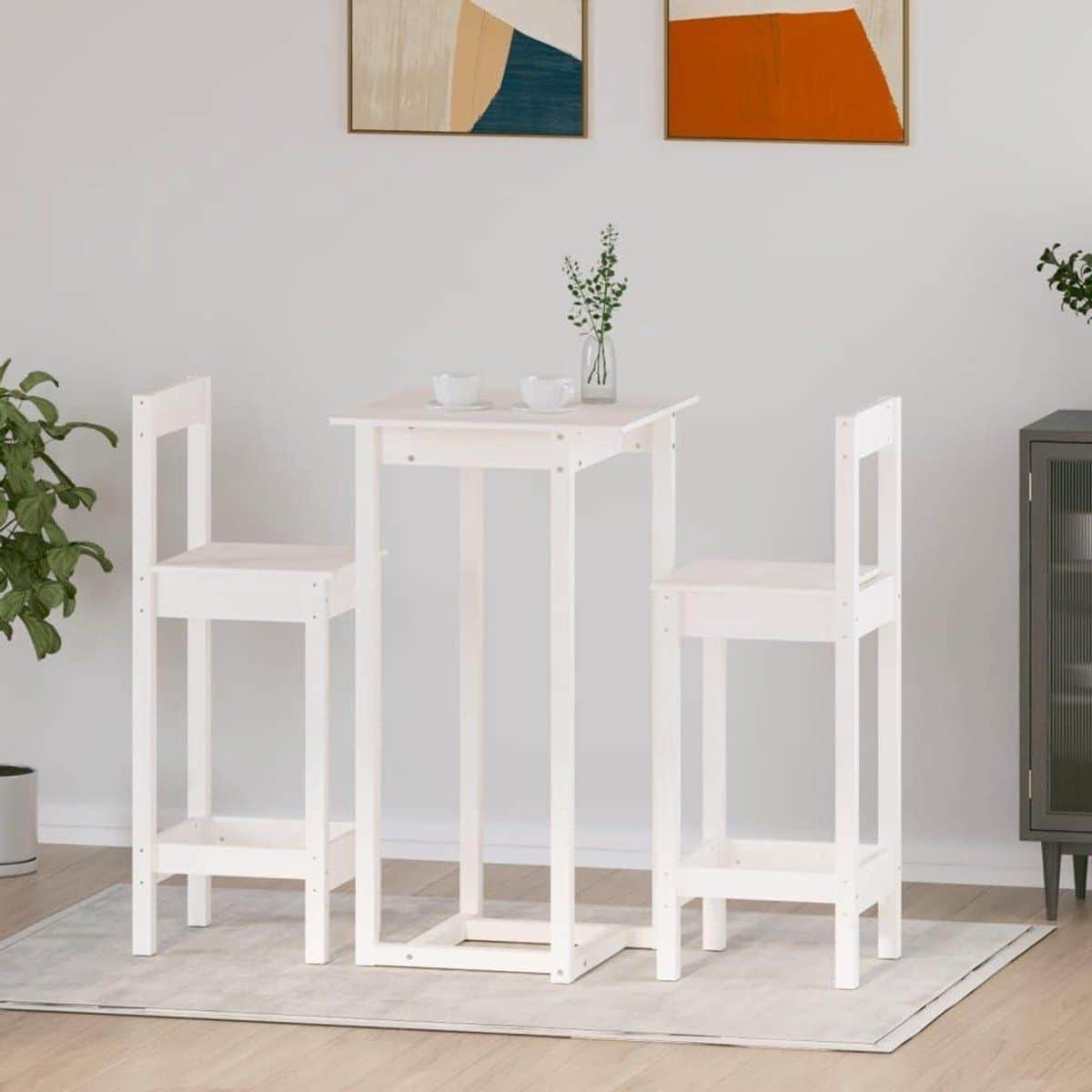 barset 3 delig houten meubels gezellig samenzijn massief