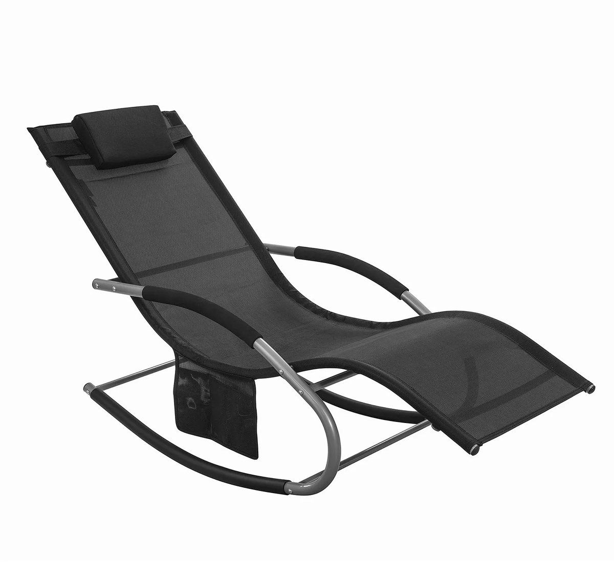 betaalbare goederen® ligstoel zwart ligstoel tuin tuintuinstoelen