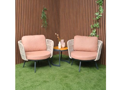 Bistroset Sophia Draaibare Relaxstoelen met tafeltje - BK531