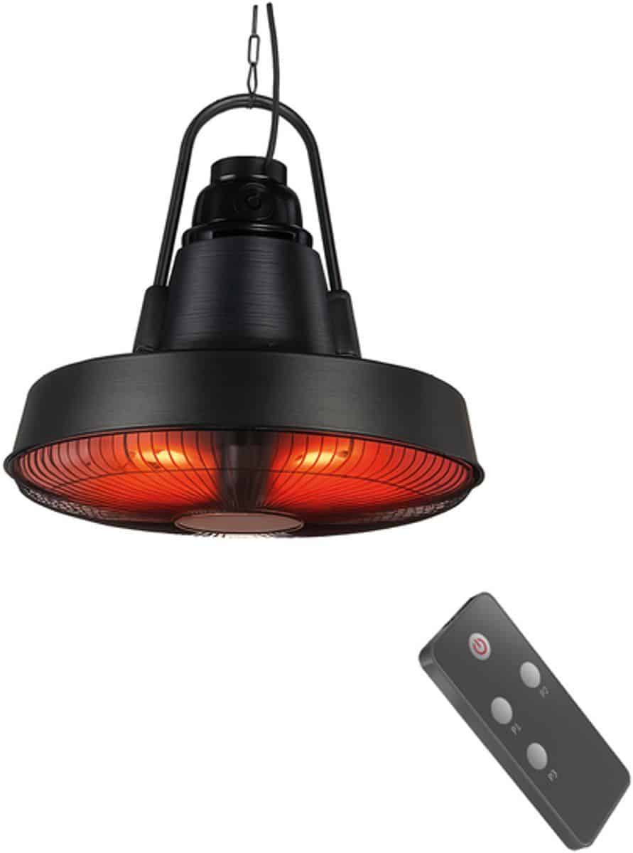 brasq retro elektrische terrasverwarmer hangend 3 warmtestanden met