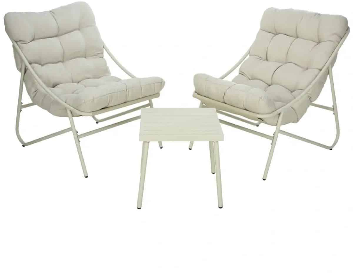buitengewoon boet balkonset 3 dlg crème