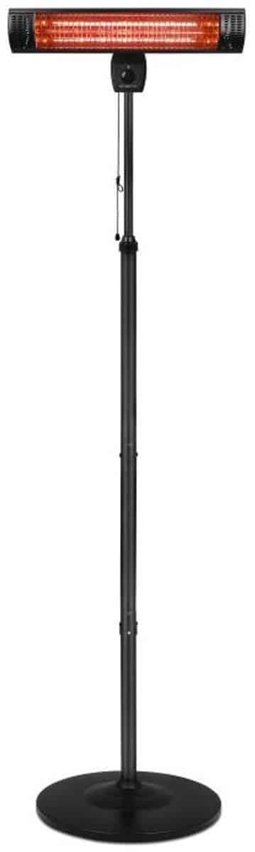 emerio terrasverwarmer 2000w | halogeenbuis | spatwaterdicht (ip24)