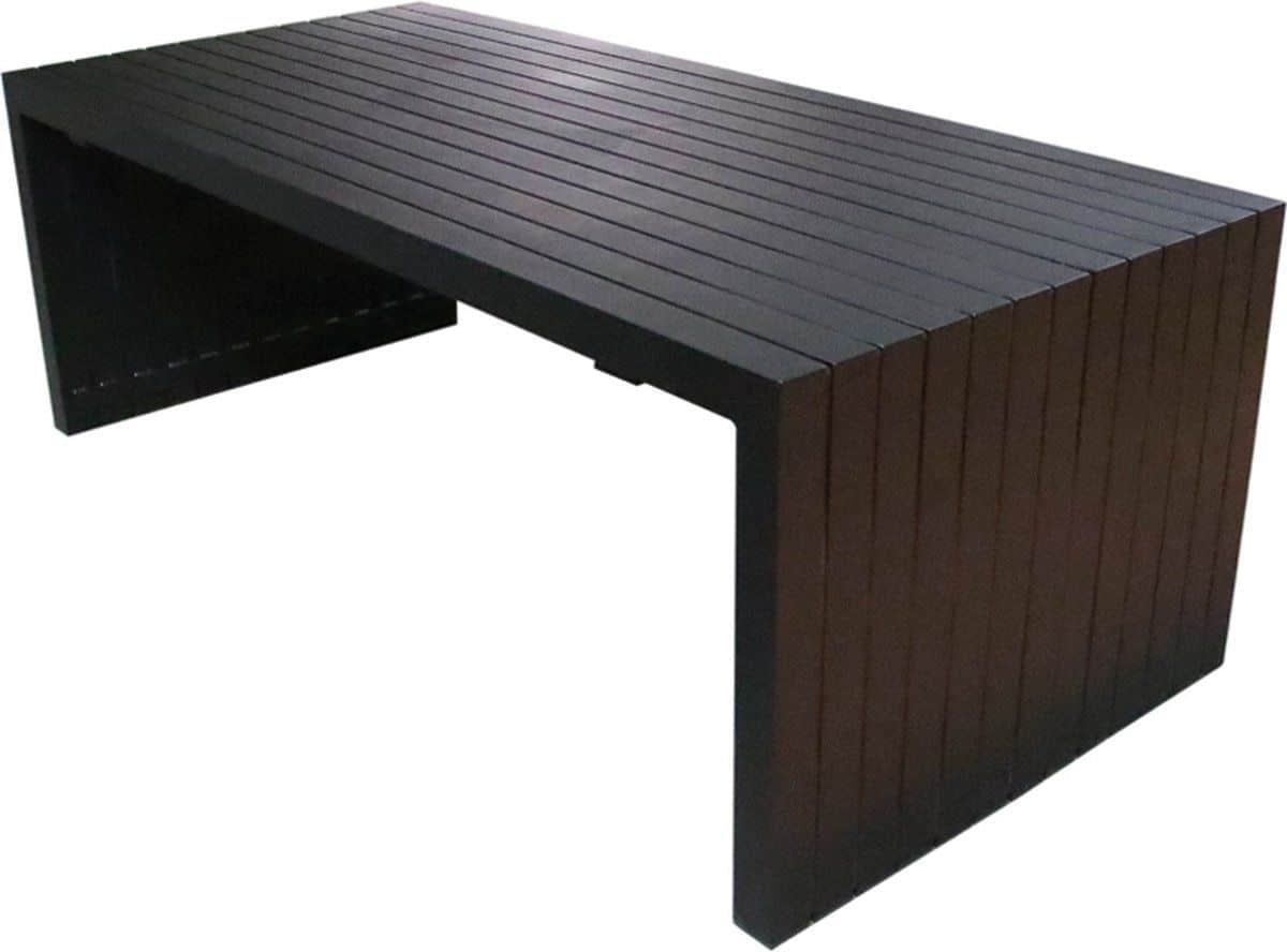 fonteyn tuintafel aluminium 220 x 100 cm zwart