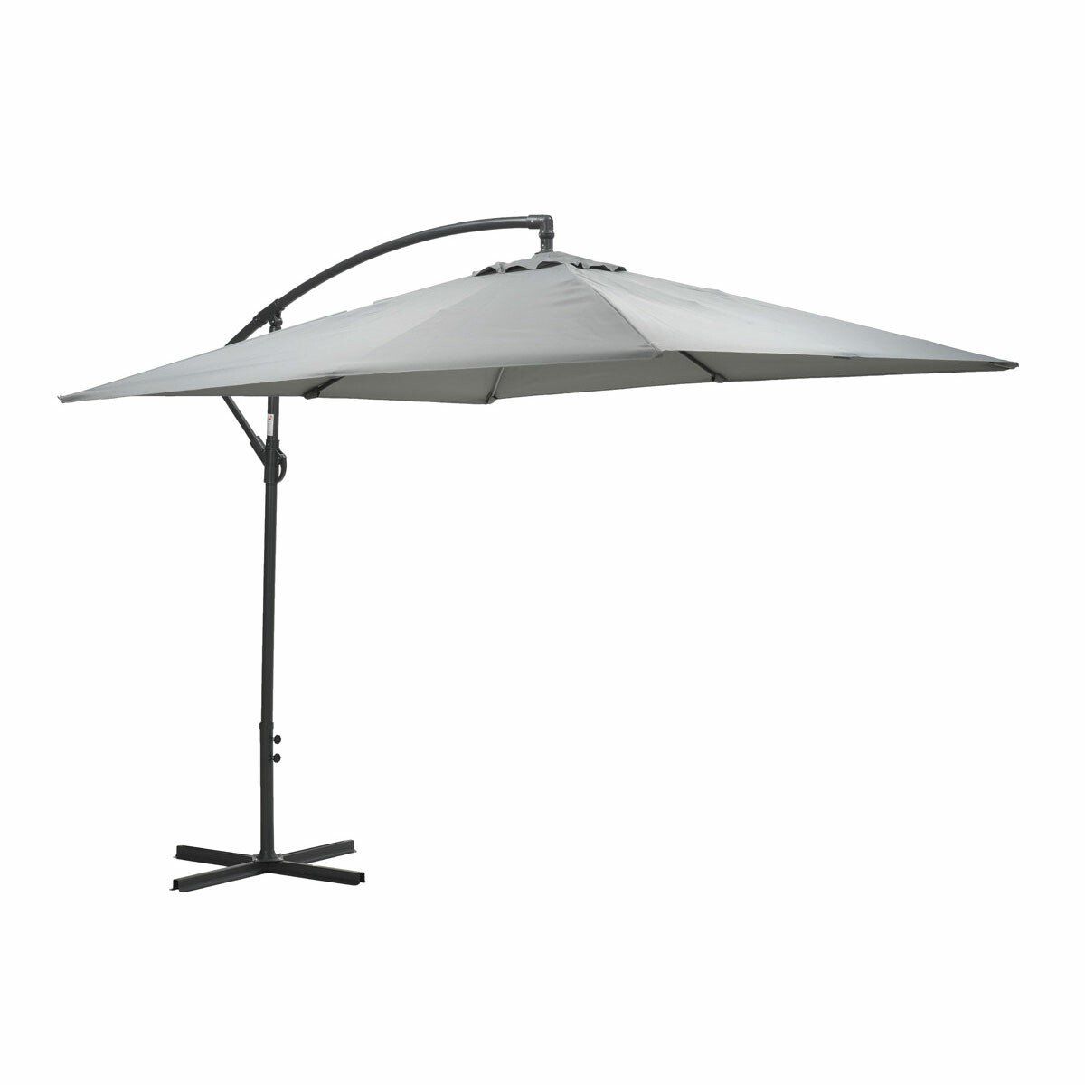 garden impressions corfu parasol 250×250 donker grijs licht