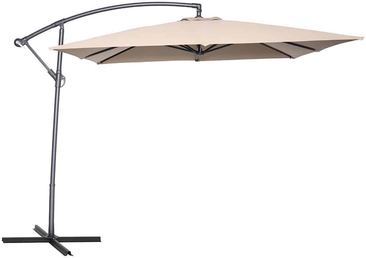 garden impressions corfu zweefparasol 250×250 taupe