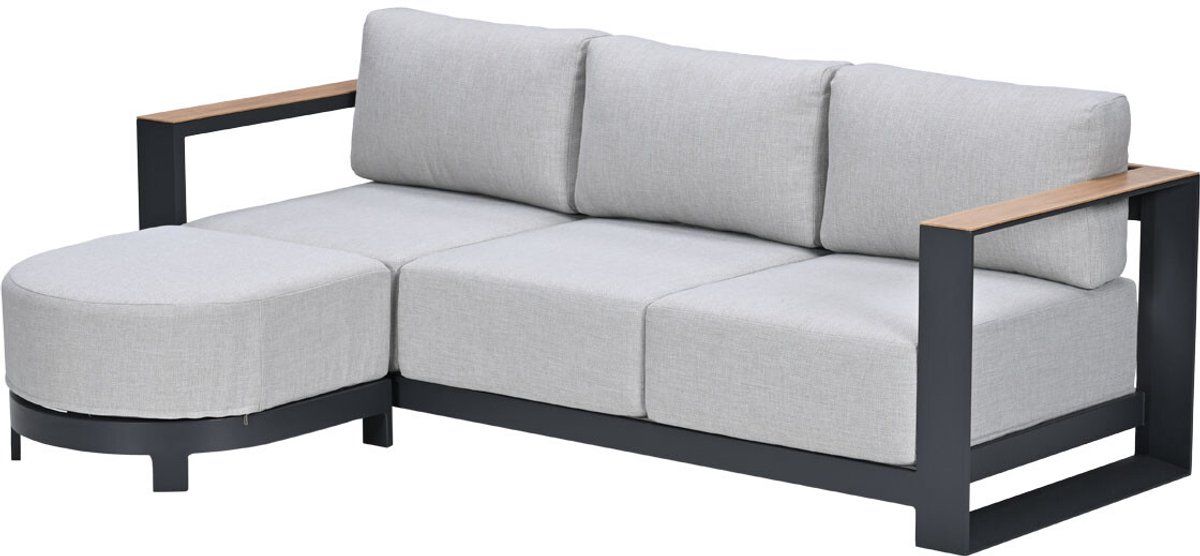 garden impressions malakka loungebank chaise longue light teak look