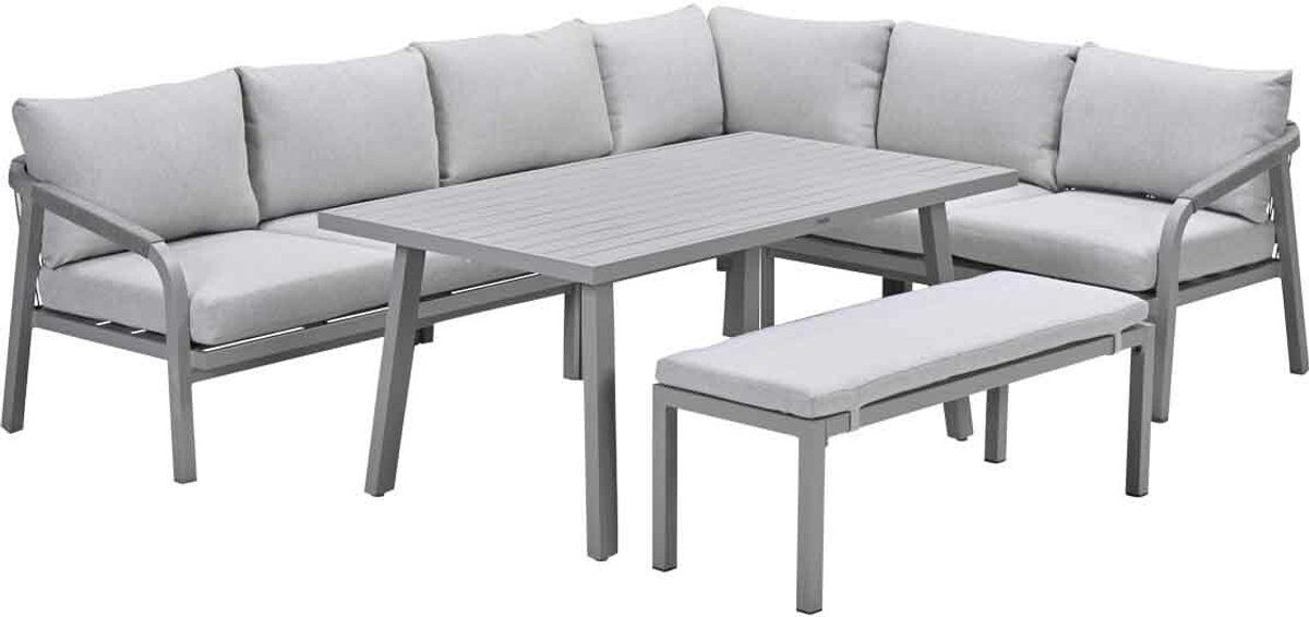 garden impressions tarera lounge dining set 6 delig taupe