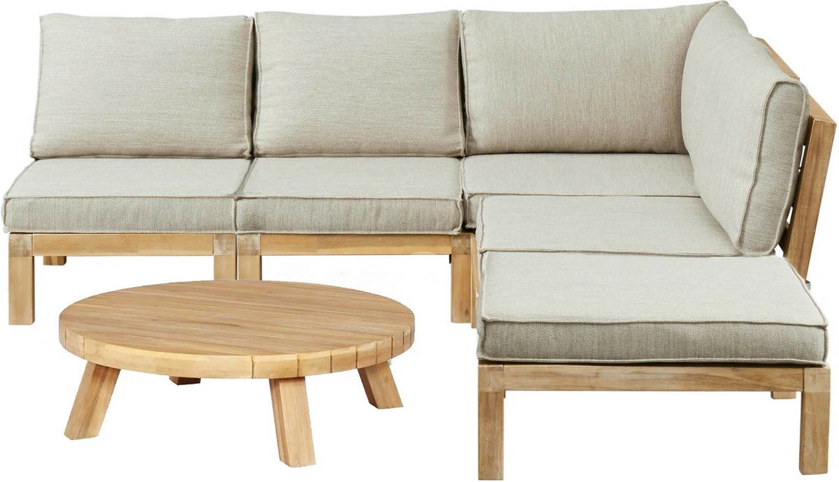 hoek loungeset kent | 6 delig | acacia