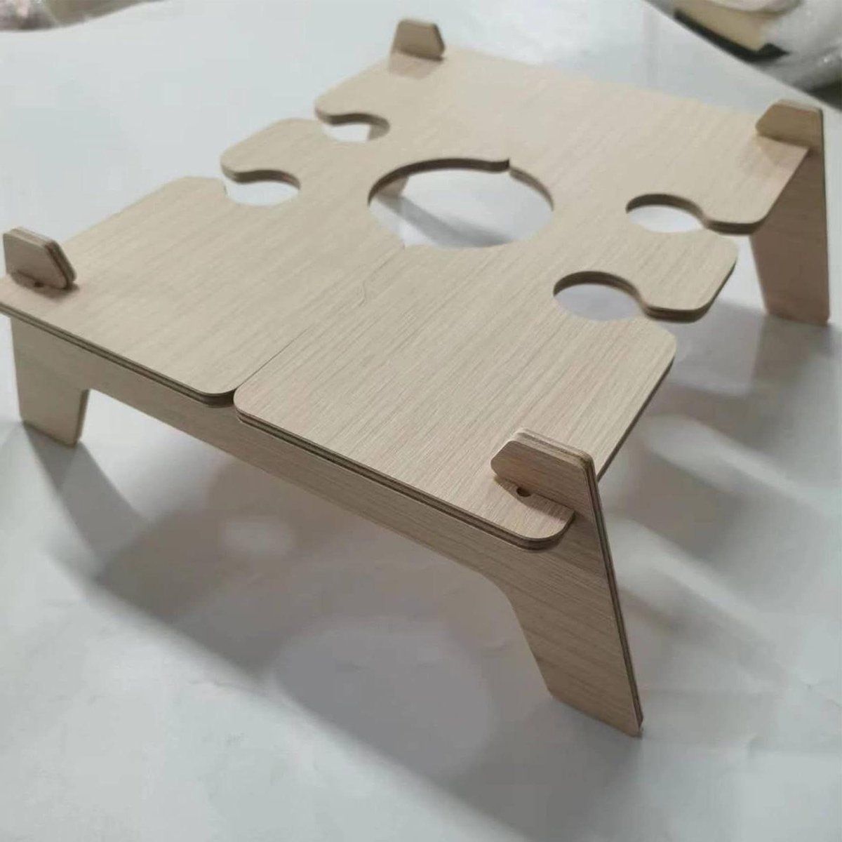 houten klaptafel picknicktafel wijn buiten genieten met