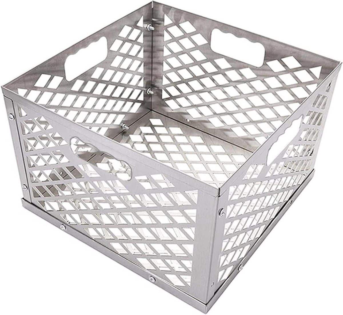 houtskool mand rookmand rvs barbecue accessoire unieke
