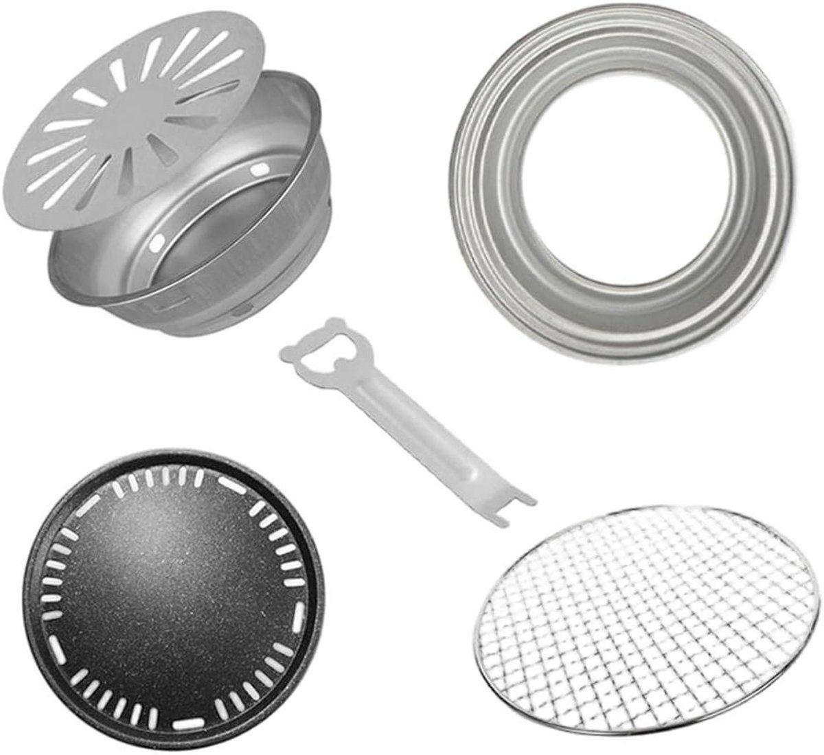 houtskool vuurtafel bbq grillset buiten koken compleet