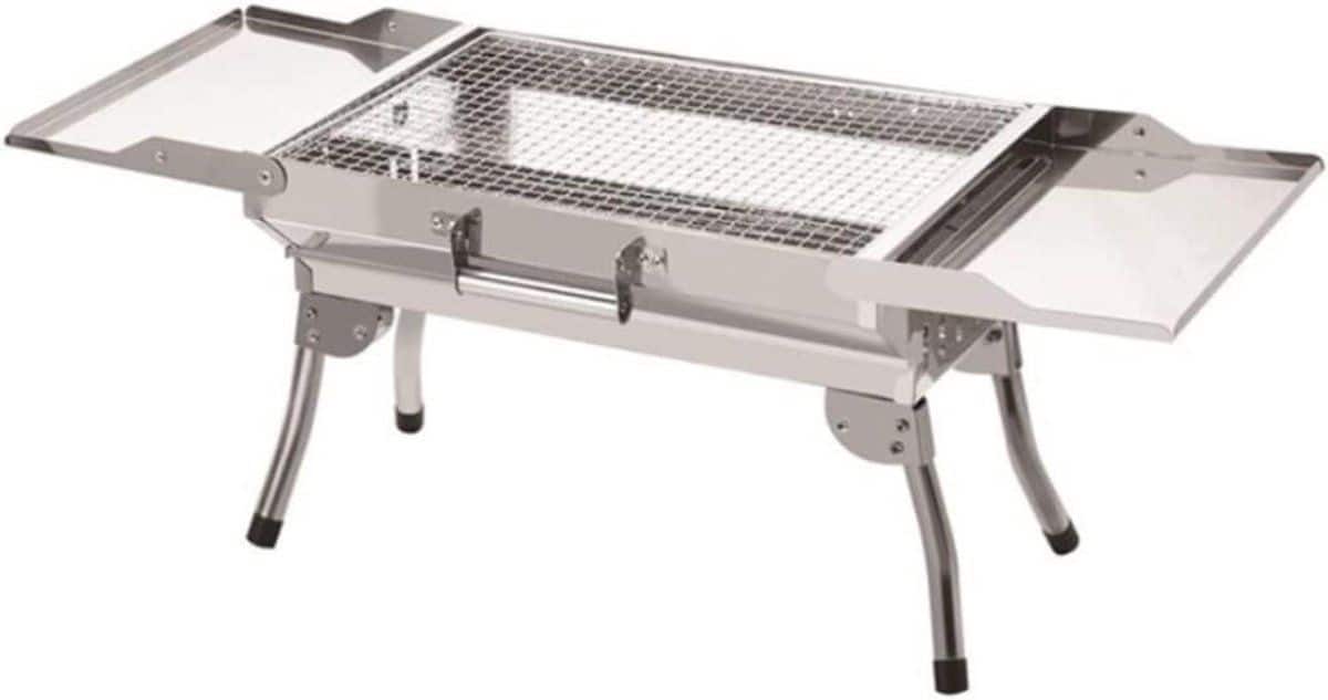 houtskoolgrill draagbare bbq buiten koken opvouwbaar ontwerp