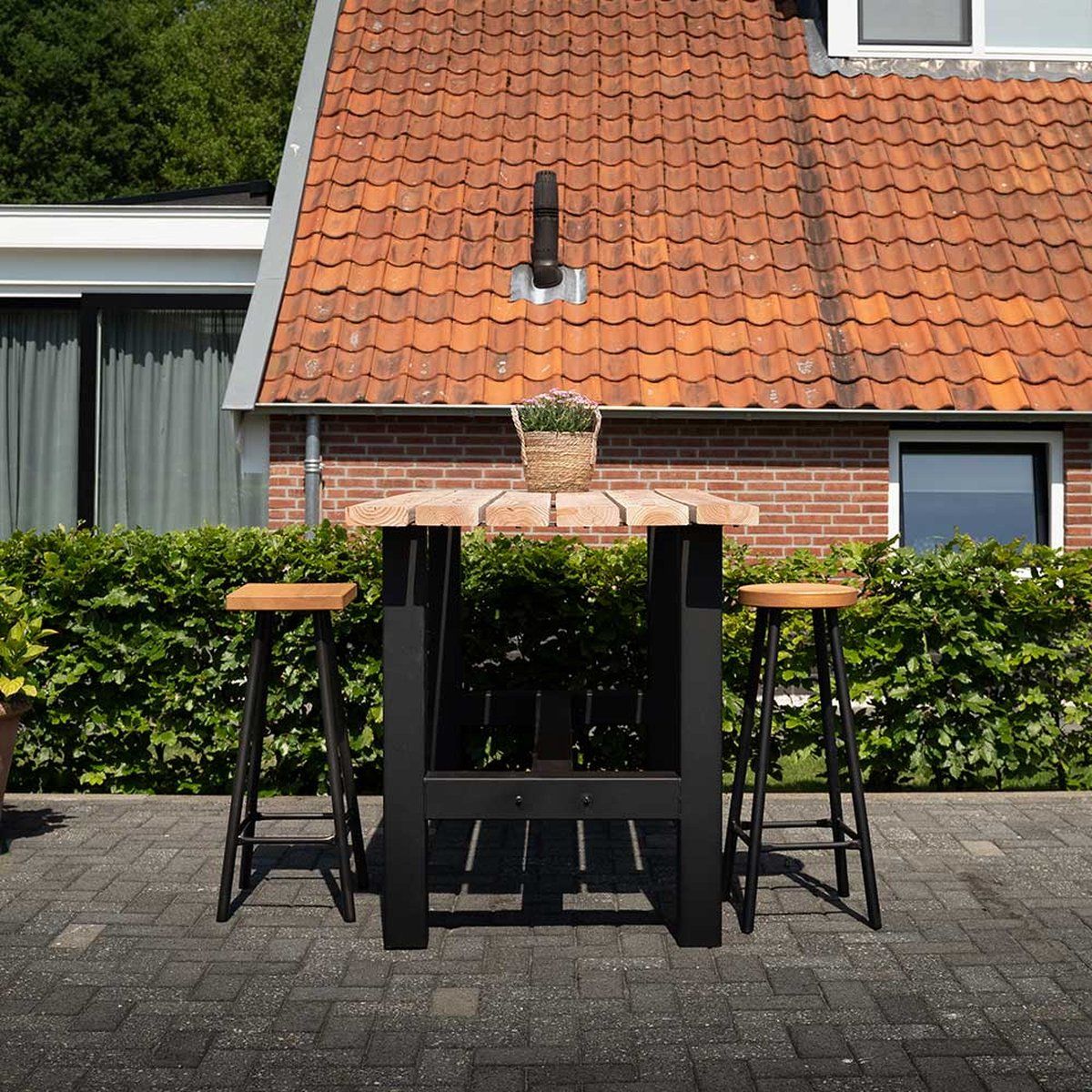 industriële bartafel douglashout