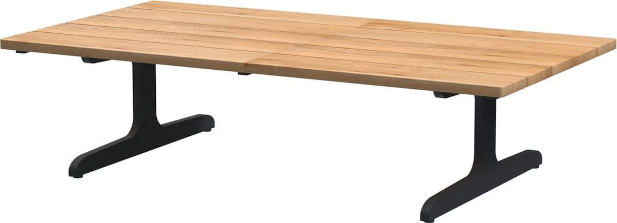 kaya coffee table teak top 110 x 60 x 30