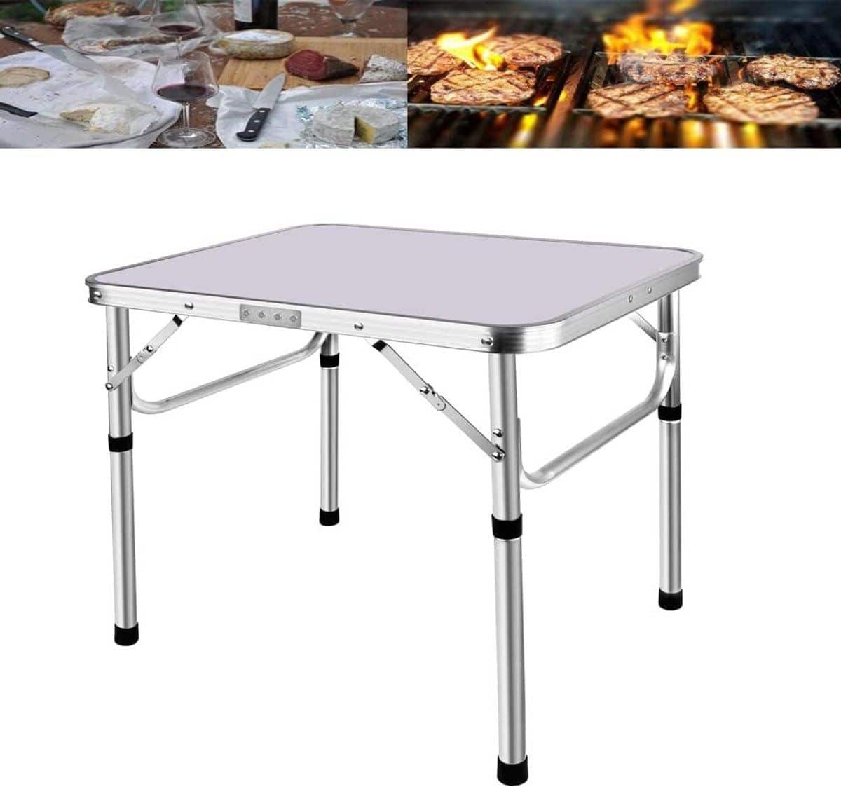 klaptafel draagbare tafel outdoor activiteiten in hoogte