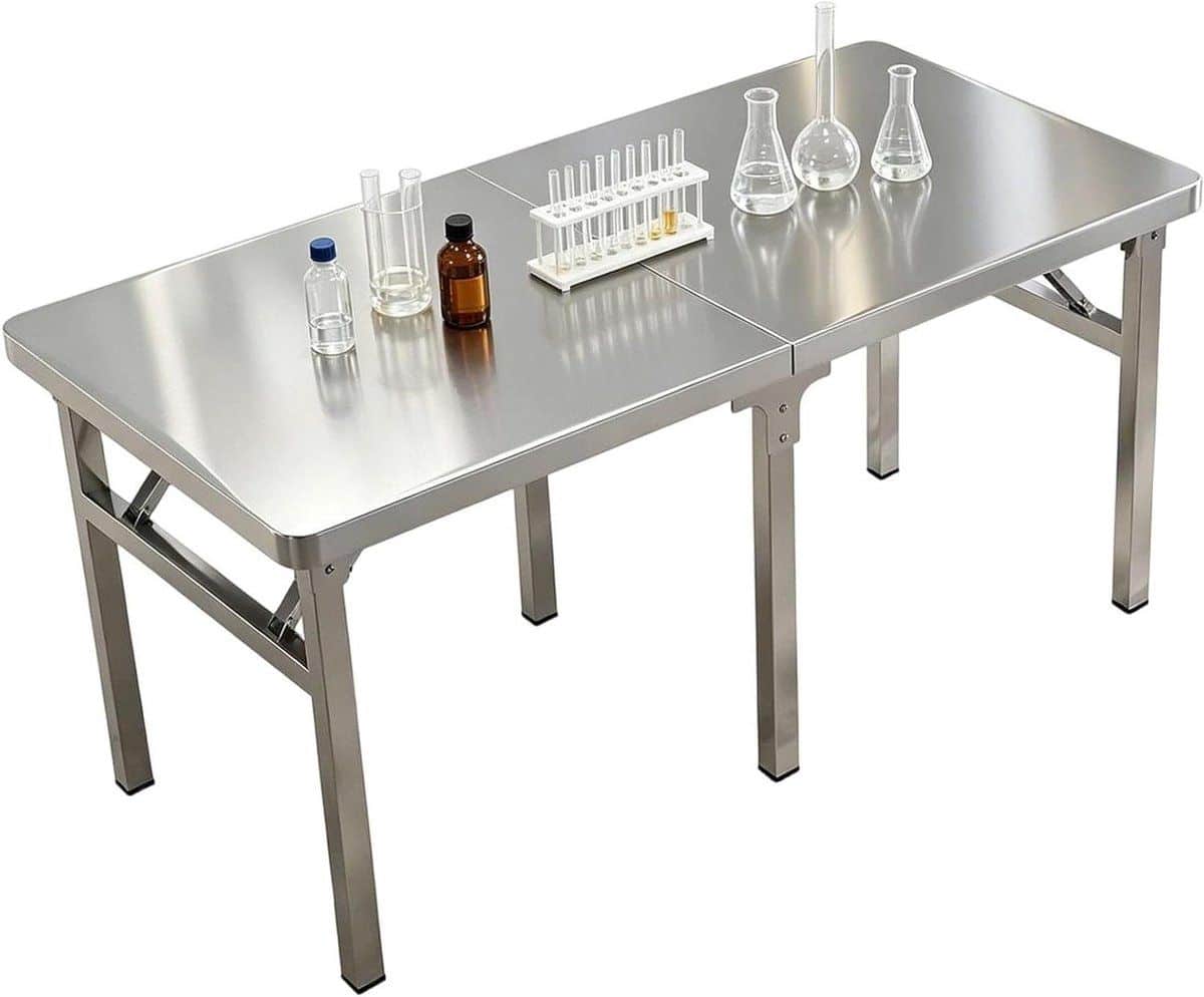 klaptafel rvs werktafel outdoor voedselbereiding buiten ruim