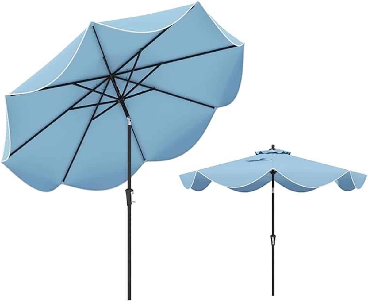 komfotteu 270 cm parasol tuinparasol voor buiten stokparasol