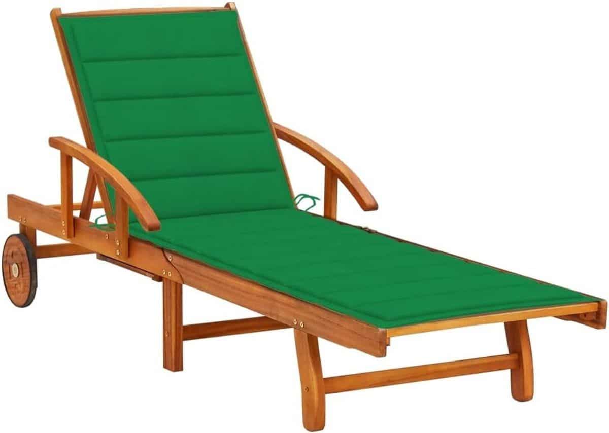 ligstoel tuinstoel lounger buiten ontspannen verstelbare rugleuning
